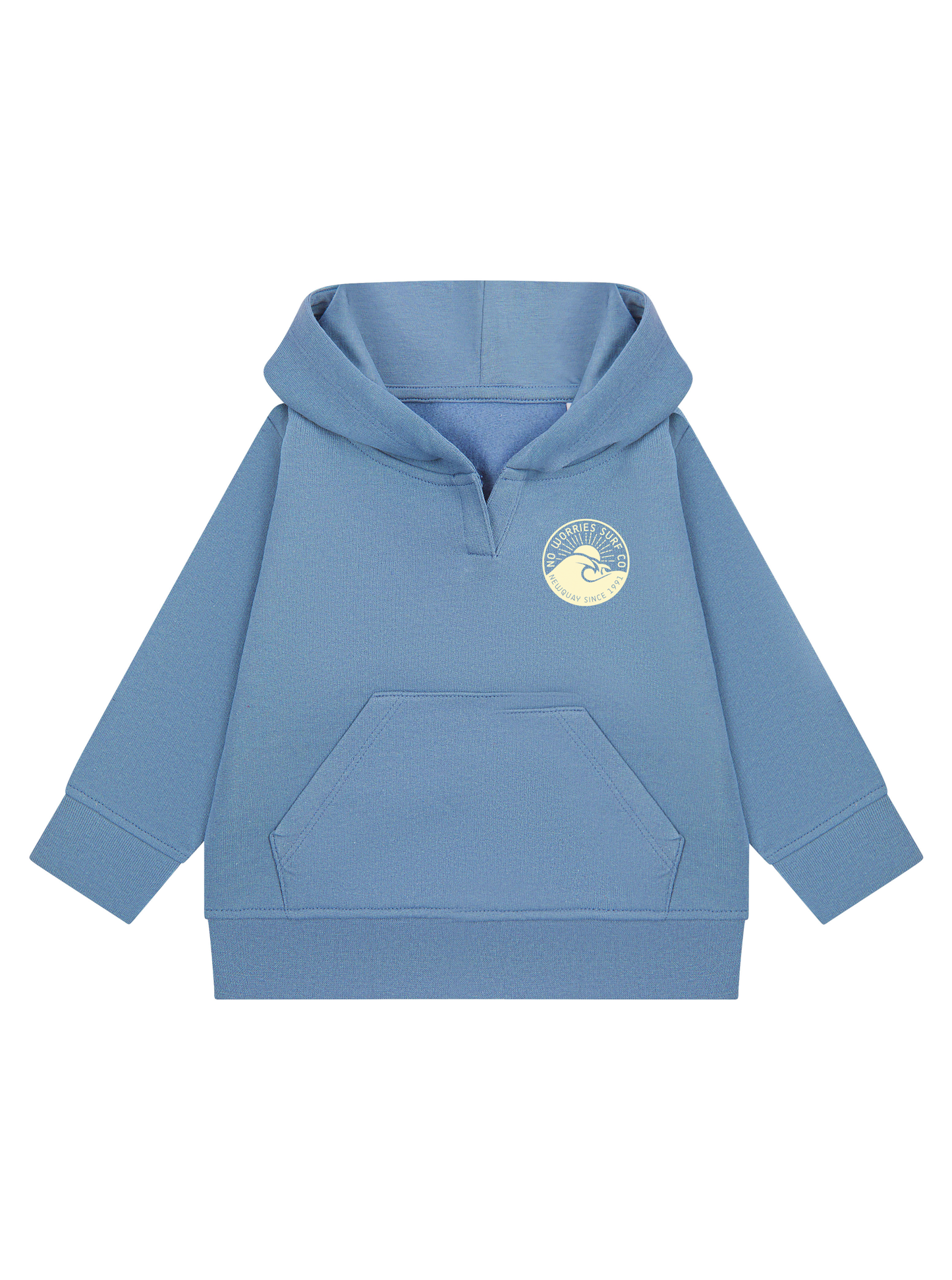 Toddler Wave Hoodie - Soft Blue