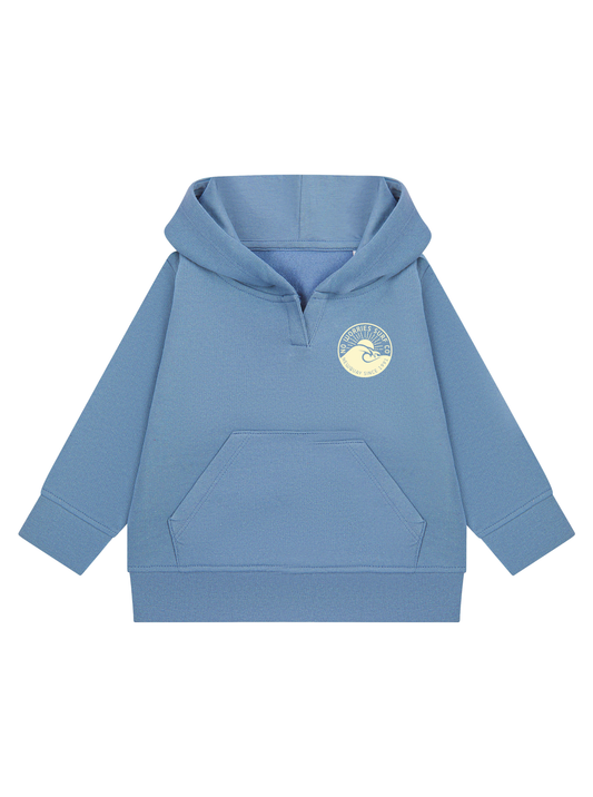 Toddler Wave Hoodie - Soft Blue