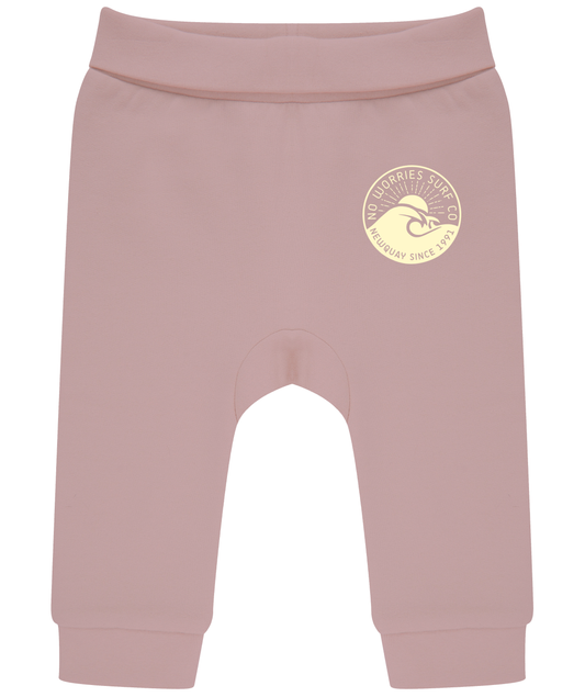 Toddler Wave Joggers - Soft Pink