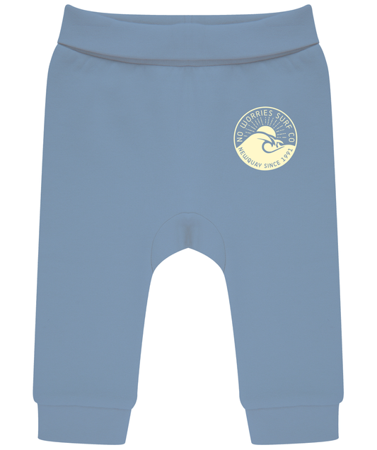 Toddler Wave Joggers - Soft Blue