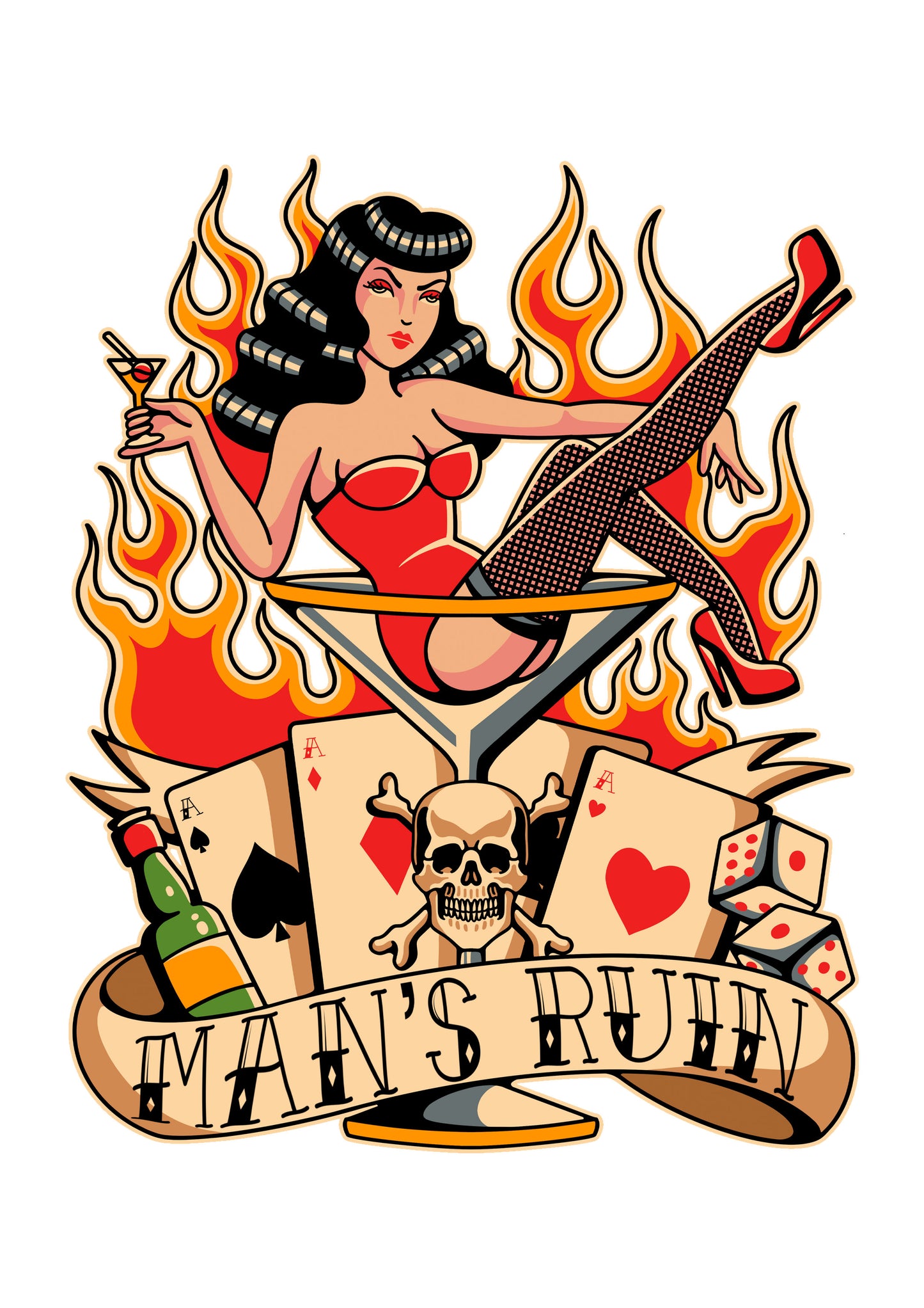 Adults Mans Ruin T-Shirt