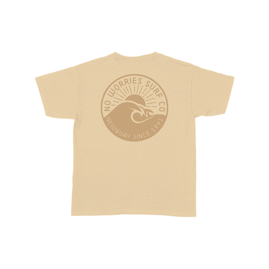 Kids Wave T-Shirt - Natural