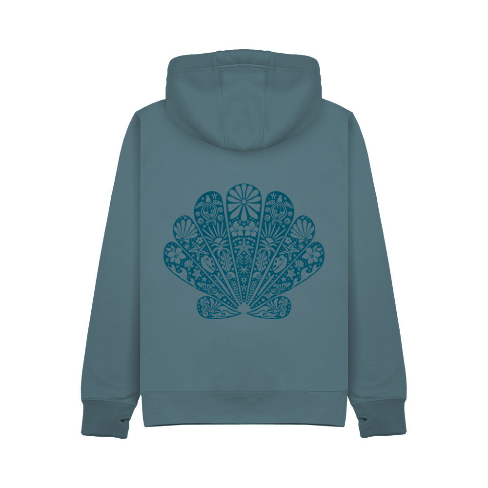 Ultra Premium Clam Hoodie -Ocean Blue