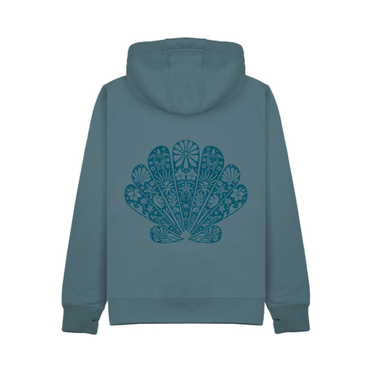 Ultra Premium Clam Hoodie -Ocean Blue