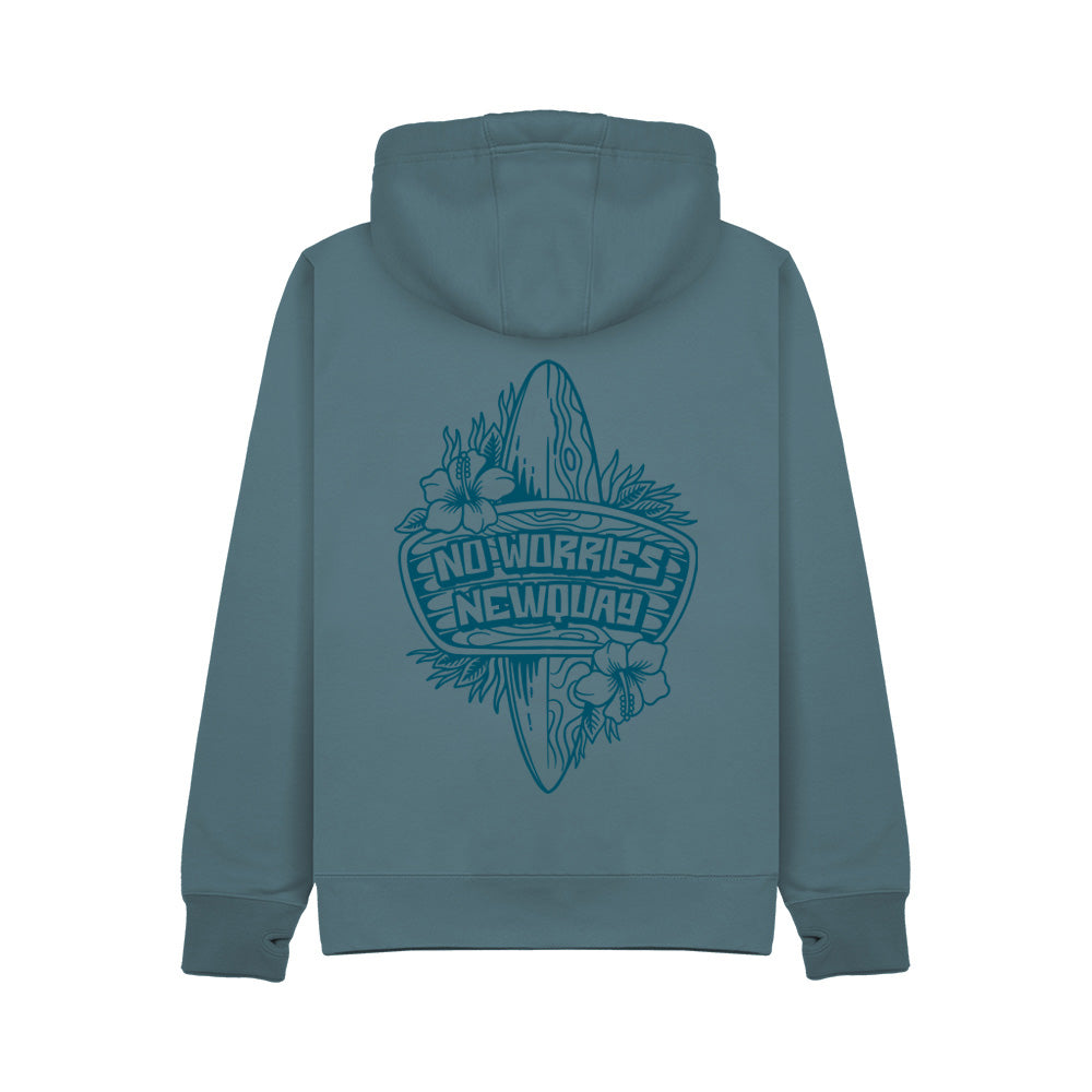 Ultra Premium Surf Shop Hoodie -Ocean Blue – NoWorriesSurfCo