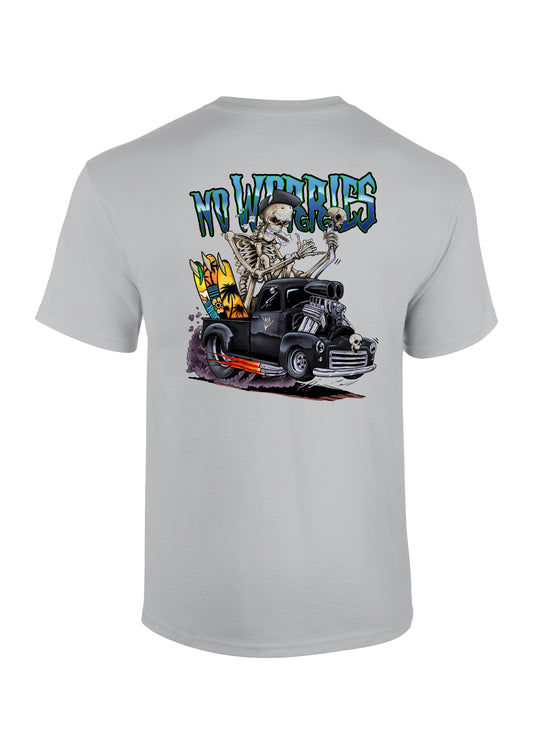 Adults Skull Racer T-Shirt