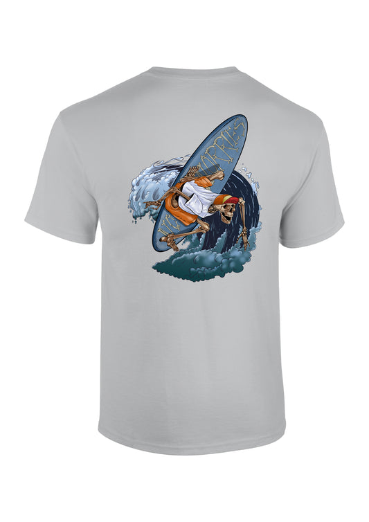Adults Surfing Skeleton T-Shirt