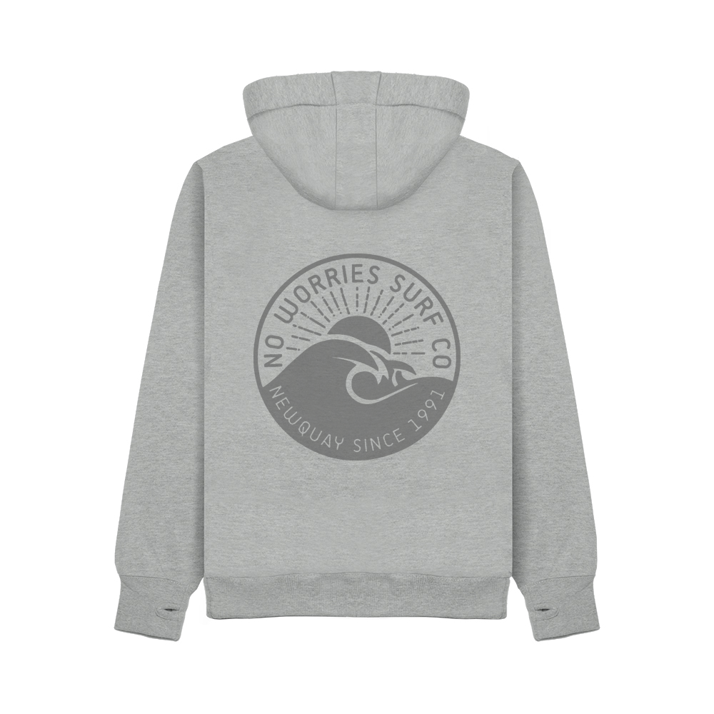 Ultra Premium Wave Hoodie - Dusty Grey