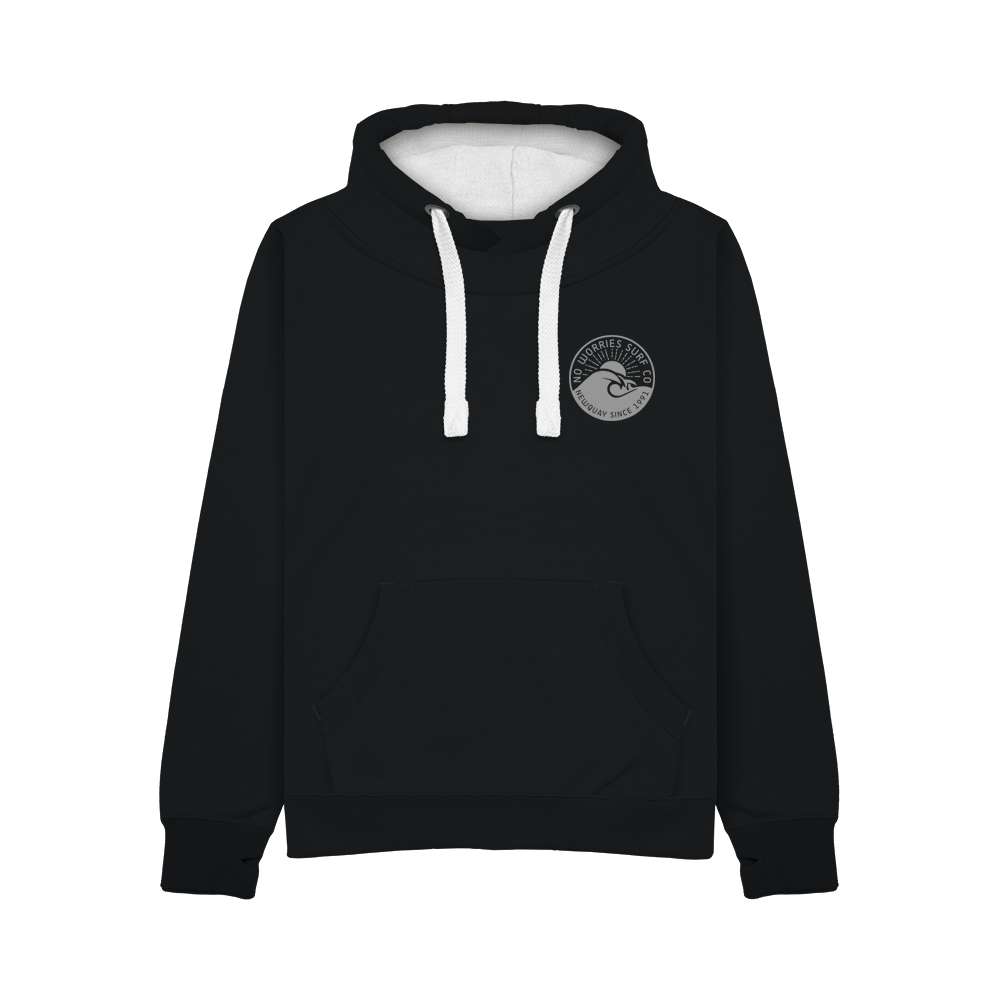 Ultra Premium Wave Hoodie - Black
