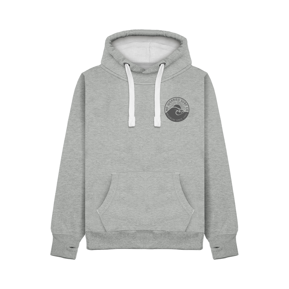 Ultra Premium Wave Hoodie - Dusty Grey