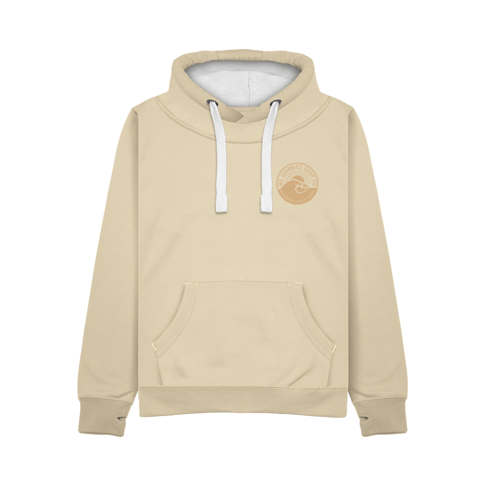 Ultra Premium Wave Hoodie - Ivory – NoWorriesSurfCo