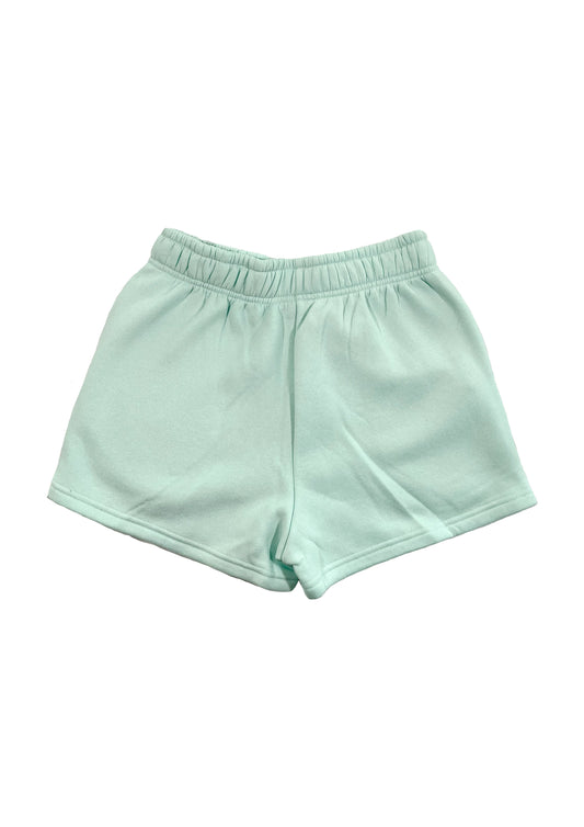 Adults Embroidered Wave Shorts-Mint