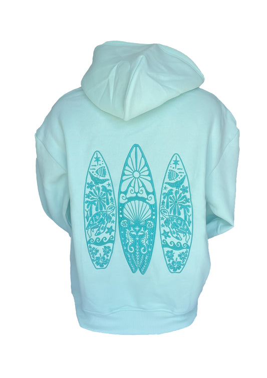 Adults Embroidered Shellscape-Mint