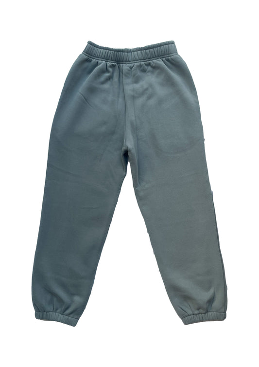 Adults Embroidered Coastline Joggers-Grey/Fuchsia