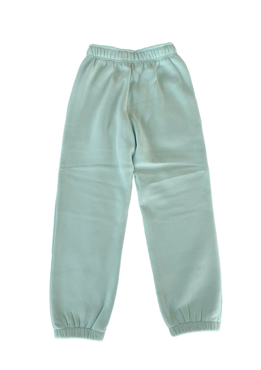 Adults Embroidered Wave Joggers-Mint