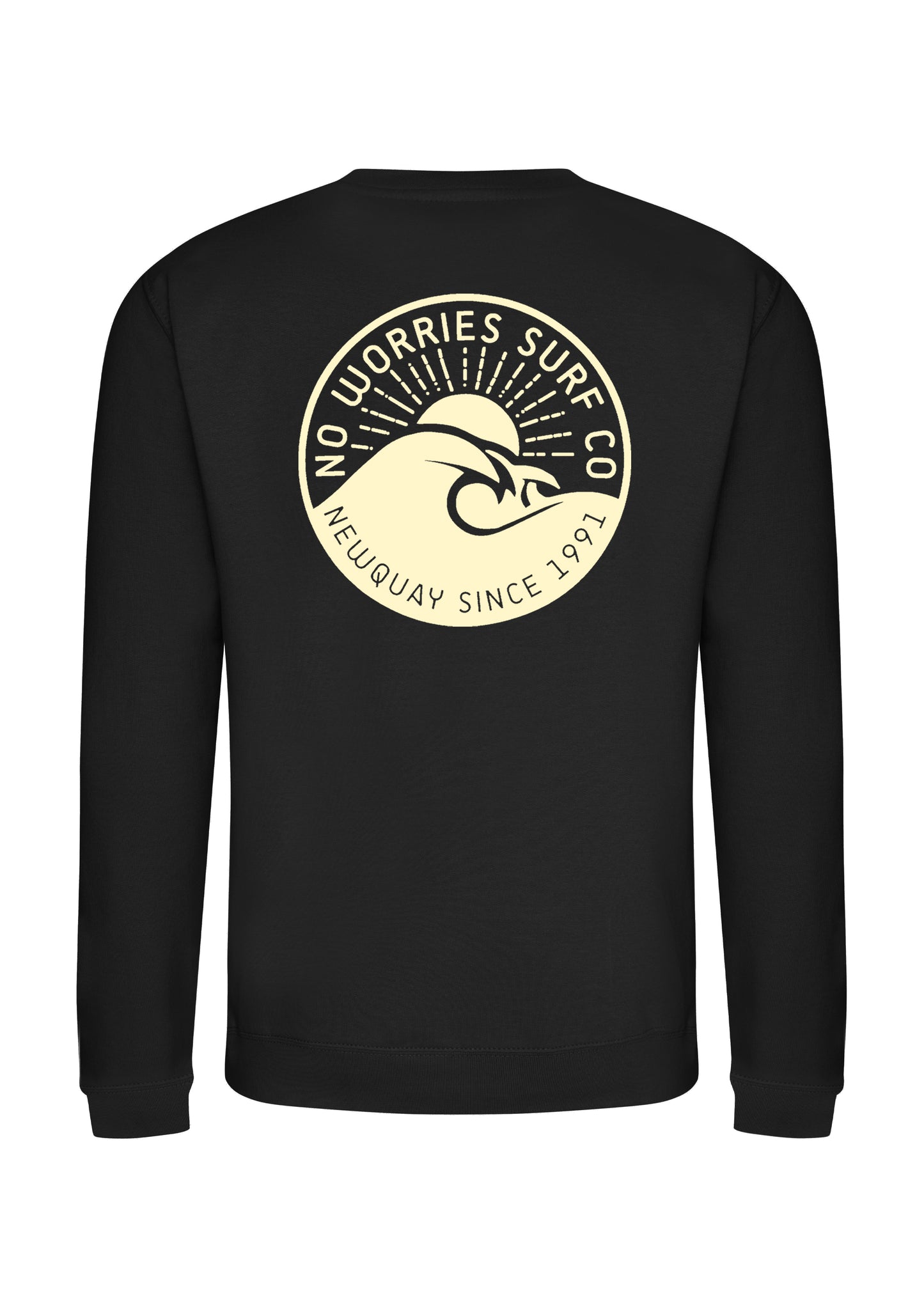 Adults Wave Sweatshirt-Black