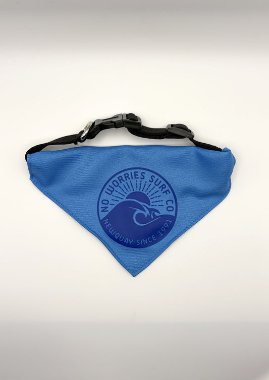Dog Bandana - Wave - Blue