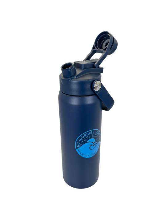 710ml Double Sip Insulated Wave Bottle-Blue