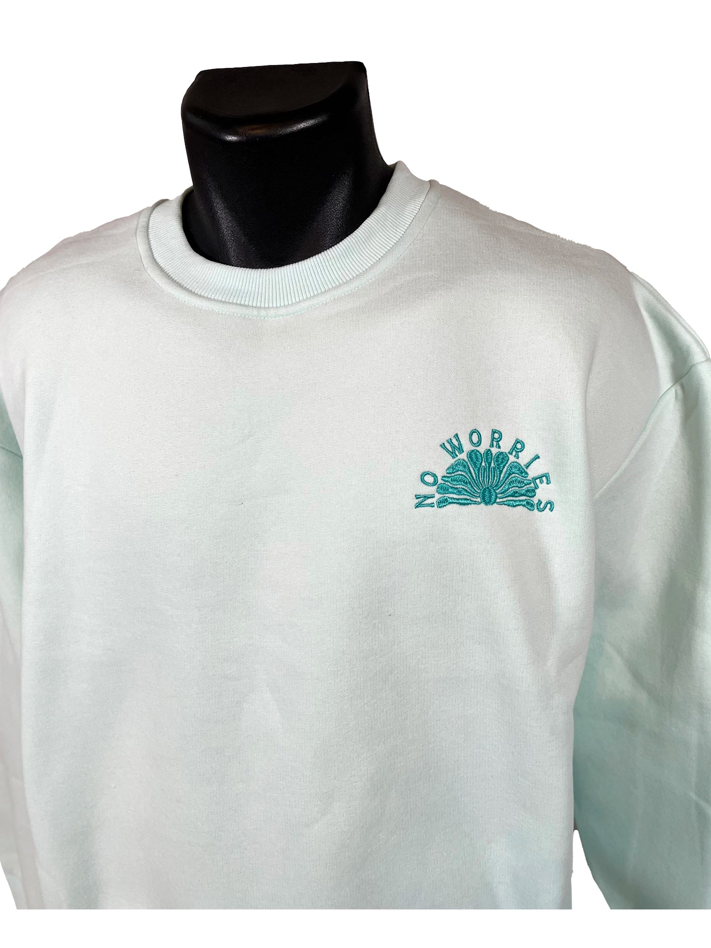 Adults Embroidered Island Bay Sweatshirt-Mint