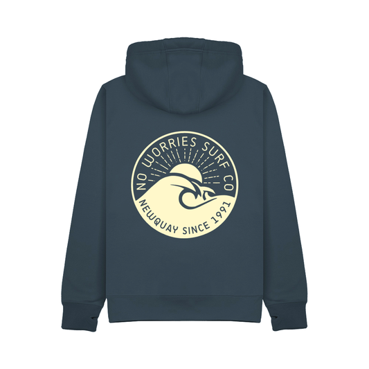 Ultra Premium Wave Hoodie - Denim Blue
