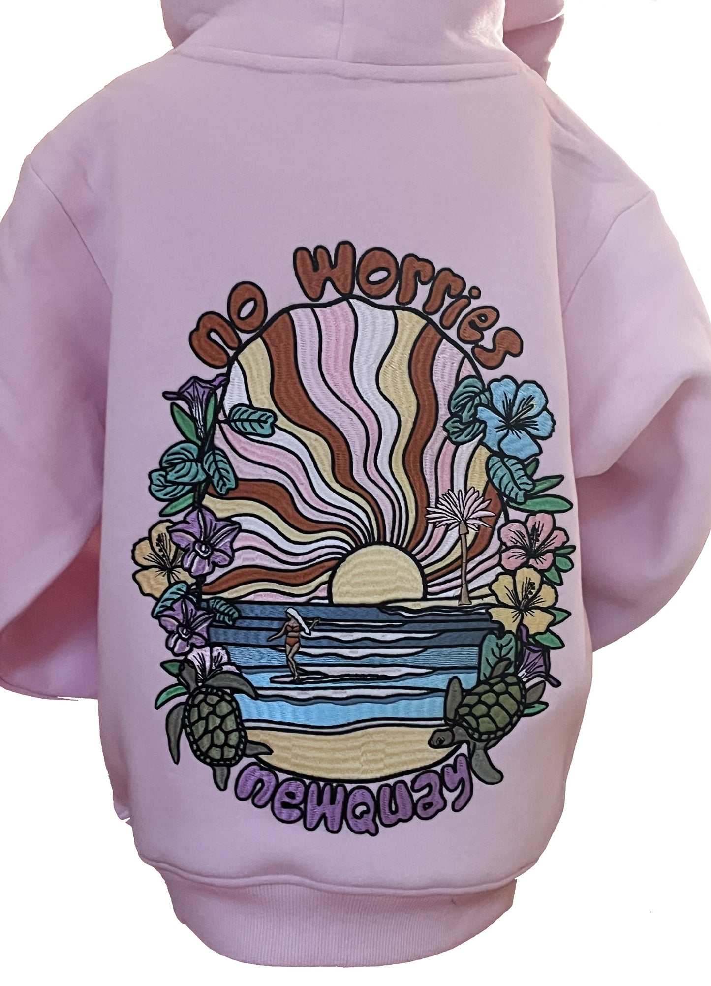 Kids Embroidered Turtle Beach Hood