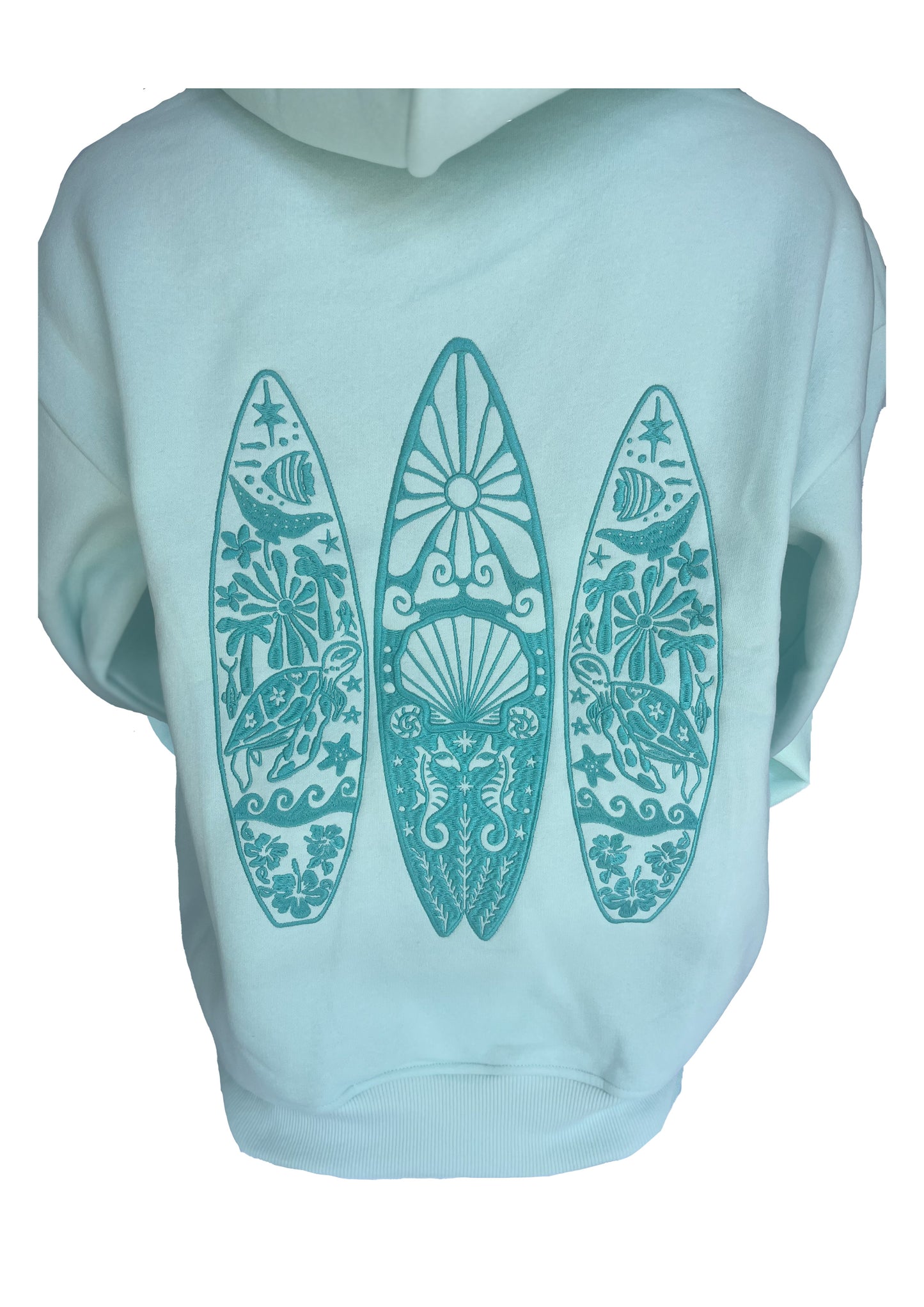Adults Embroidered Shellscape-Mint
