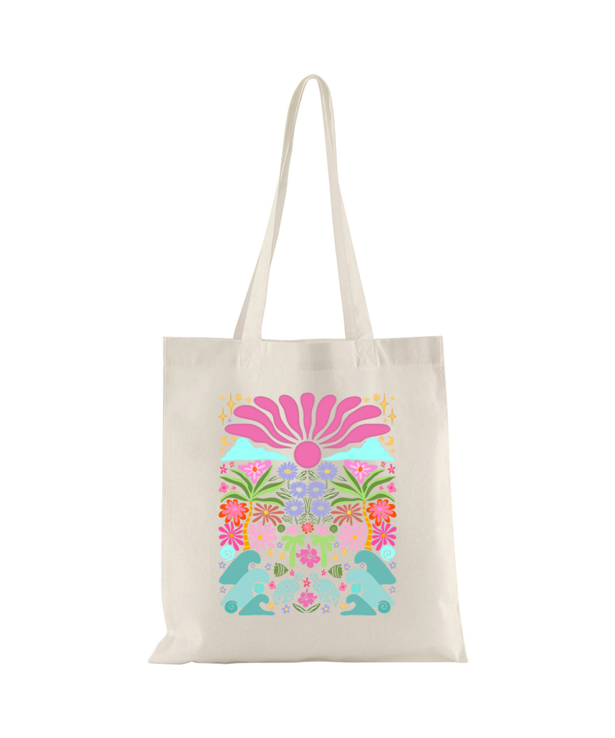 Floral Fantasy Tote Bag
