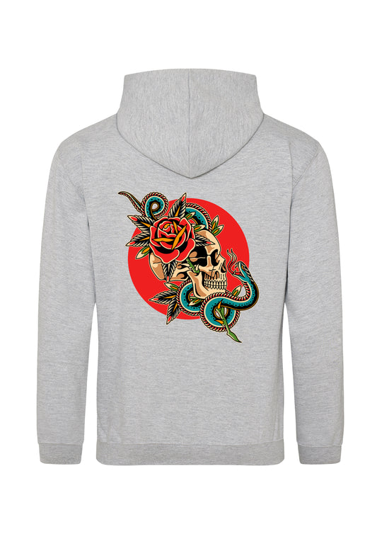 Adults Skull Rose Hoodie
