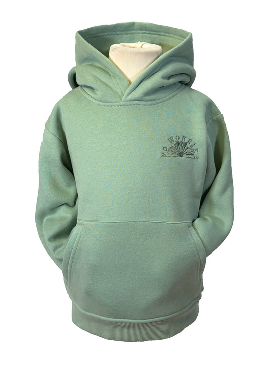 Kids Embroidered Clam Hoodie