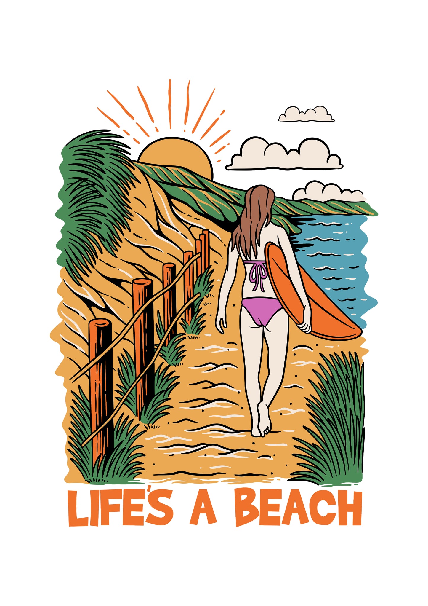 Adults Life's a Beach T-Shirt