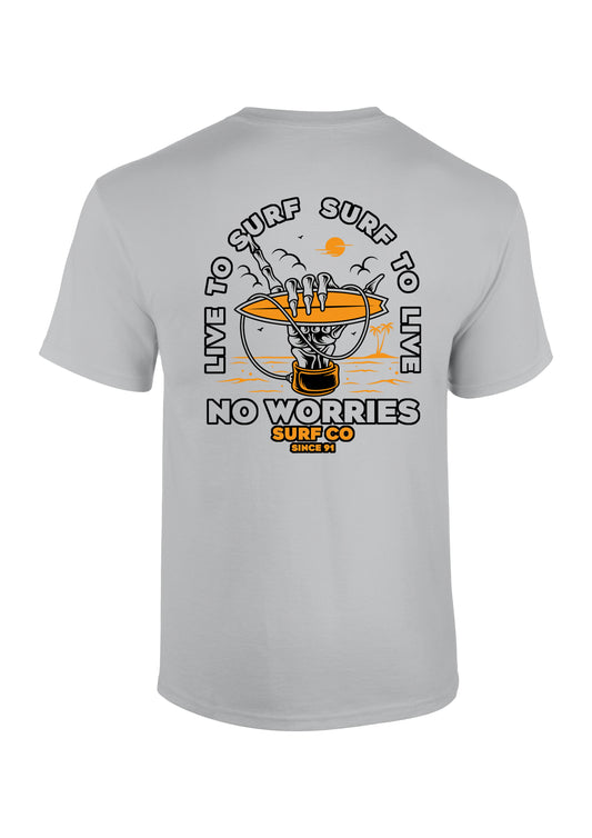 Adults Live to Surf T-Shirt