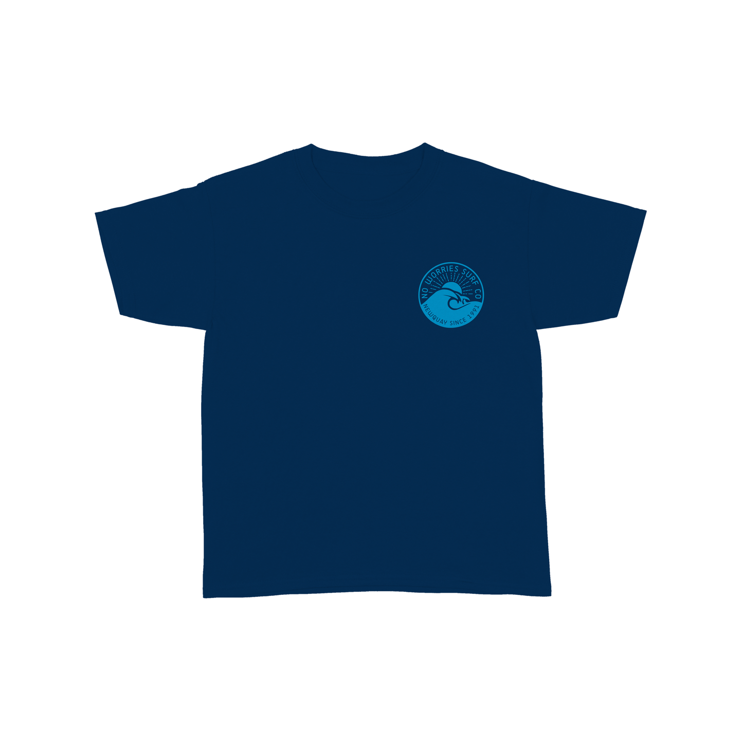 Kids Wave T-Shirt - Navy Blue