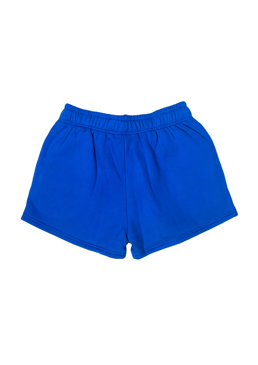 Adults Embroidered Coastline Shorts-Royal Blue
