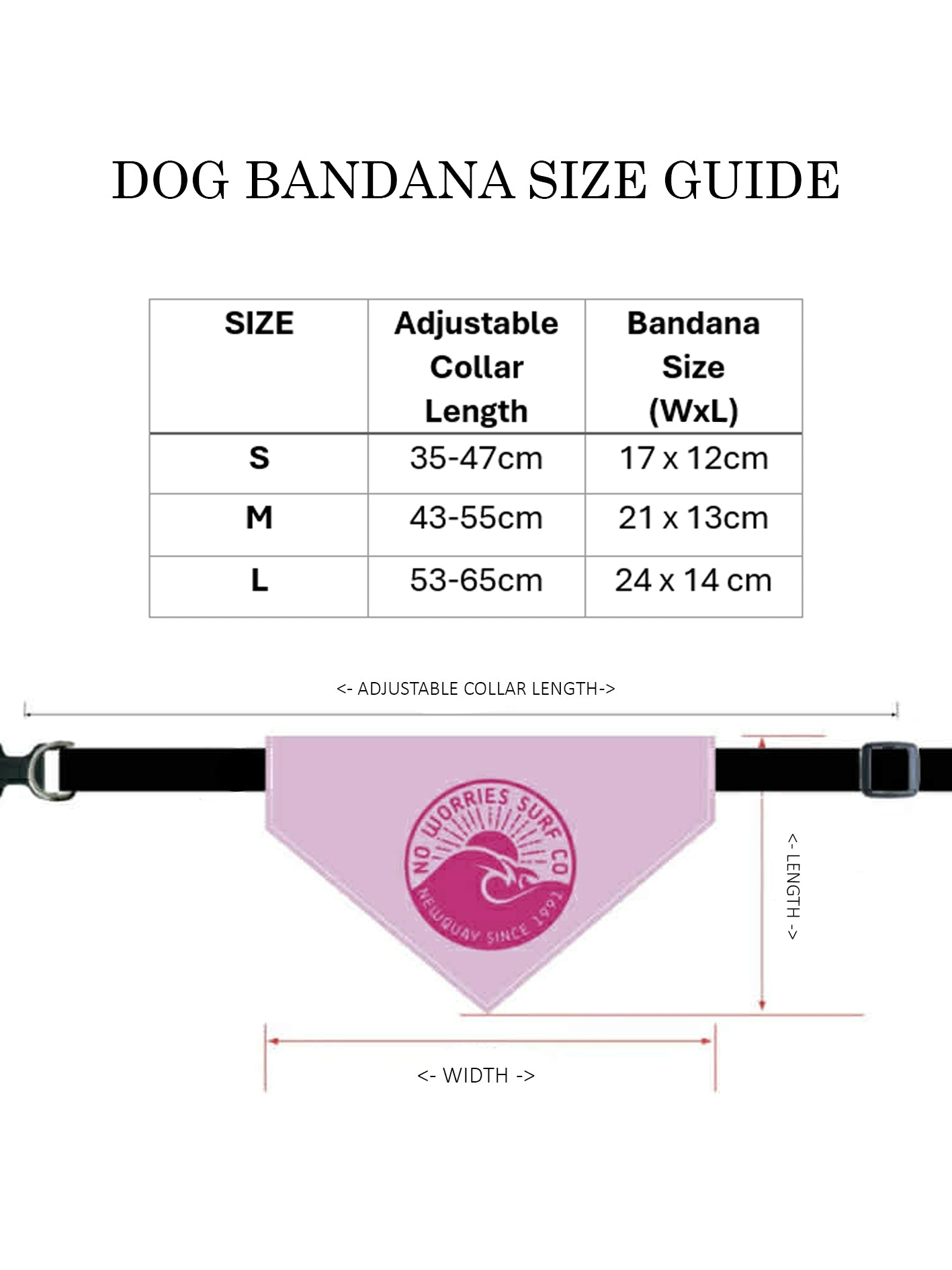 Dog Bandana - Sun - Pink