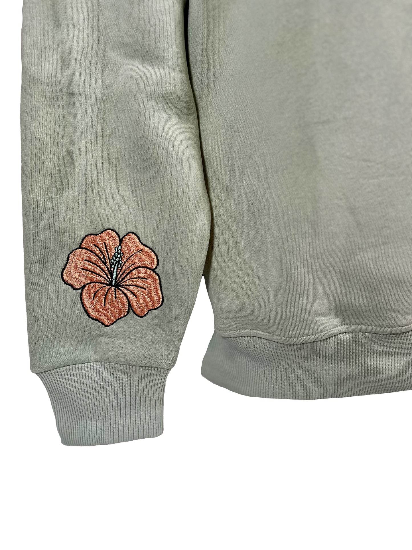 Adults Embroidered Sea Green Sweatshirt