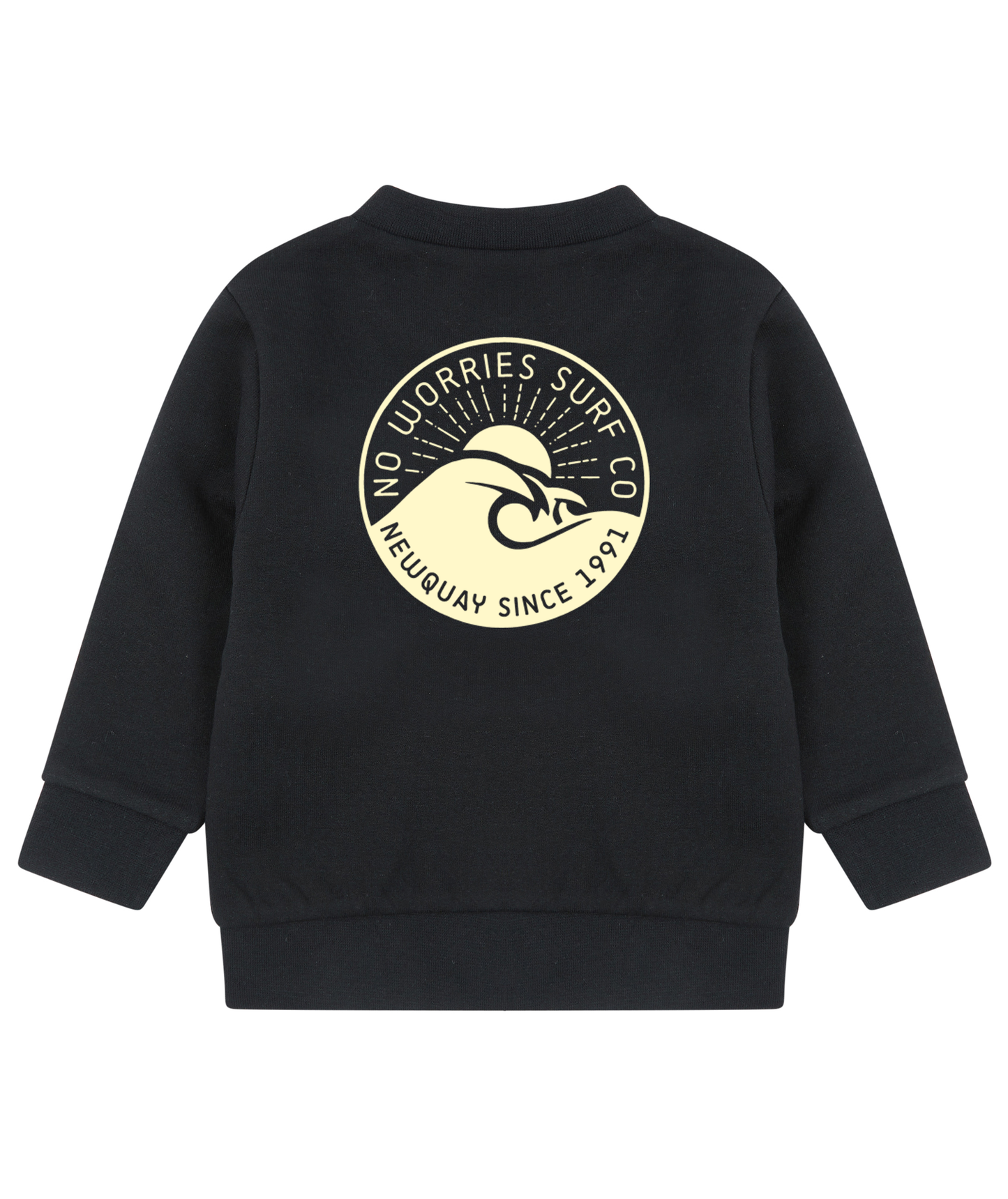 Toddler Wave Sweatshirt - Black