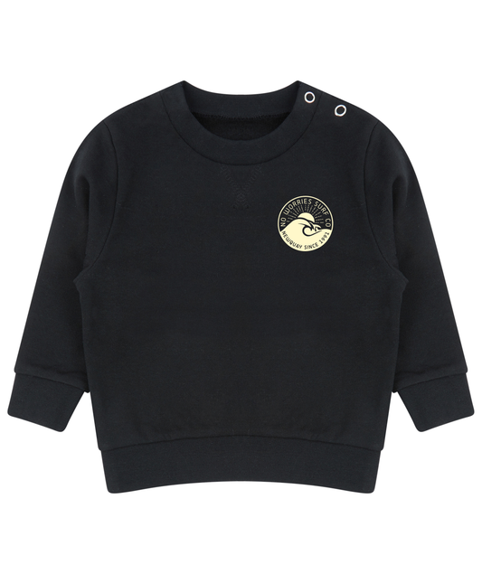 Toddler Wave Sweatshirt - Black