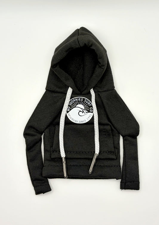 Mini Gear Knob Hoodie - Wave - Black