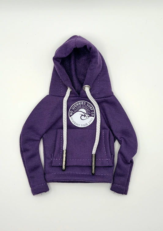 Mini Gear Knob Hoodie - Wave - Purple