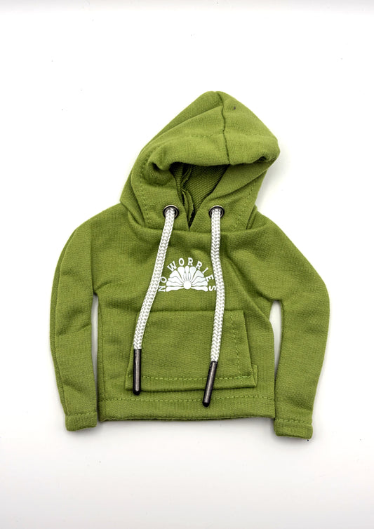 Mini Gear Knob Hoodie - Sun - Olive Green