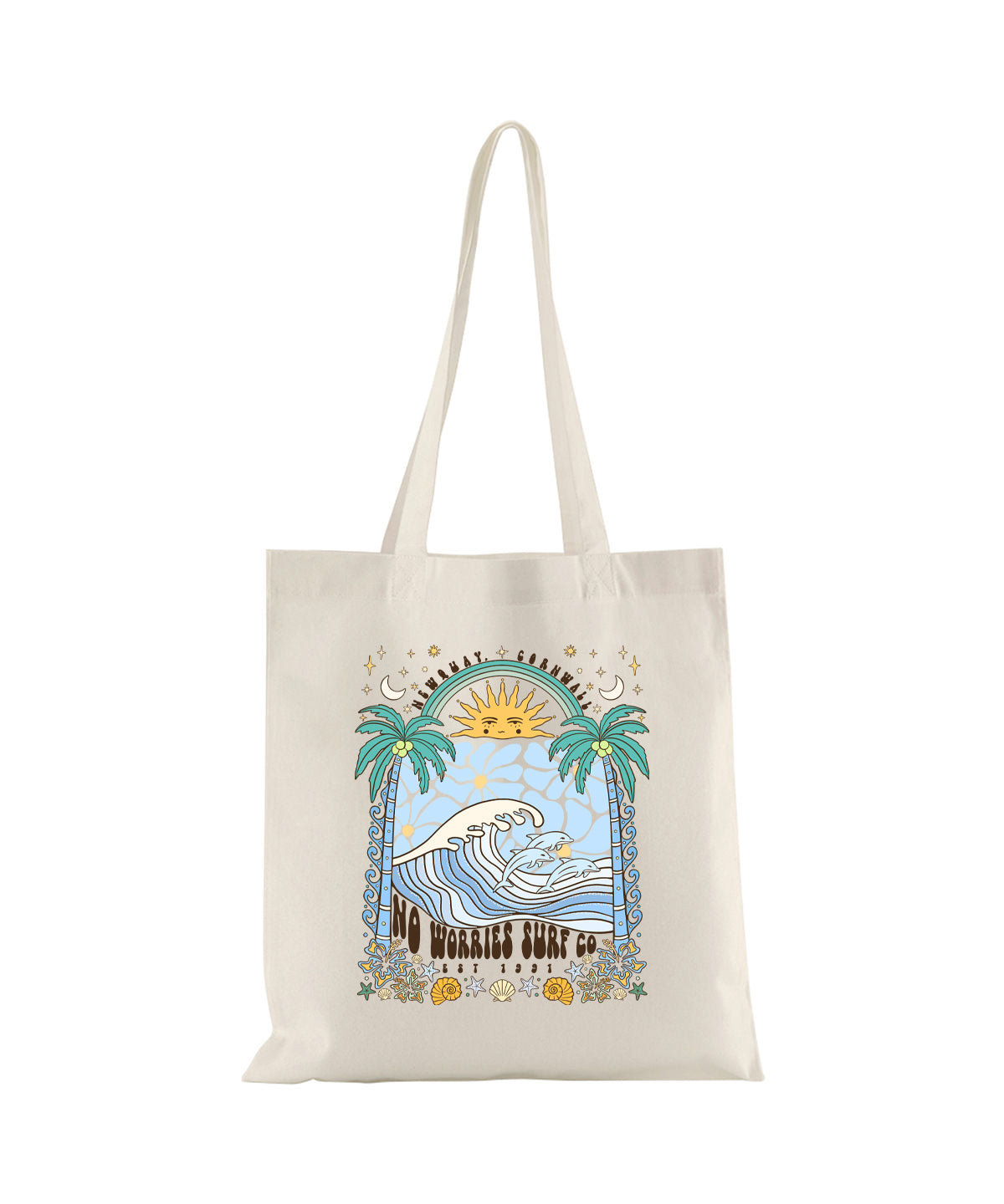 3 Dolphins Tote Bag