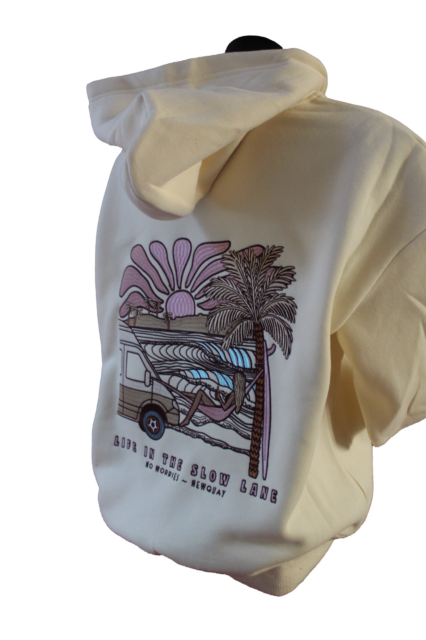 Adults Embroidered The Slow Lane Hoodie