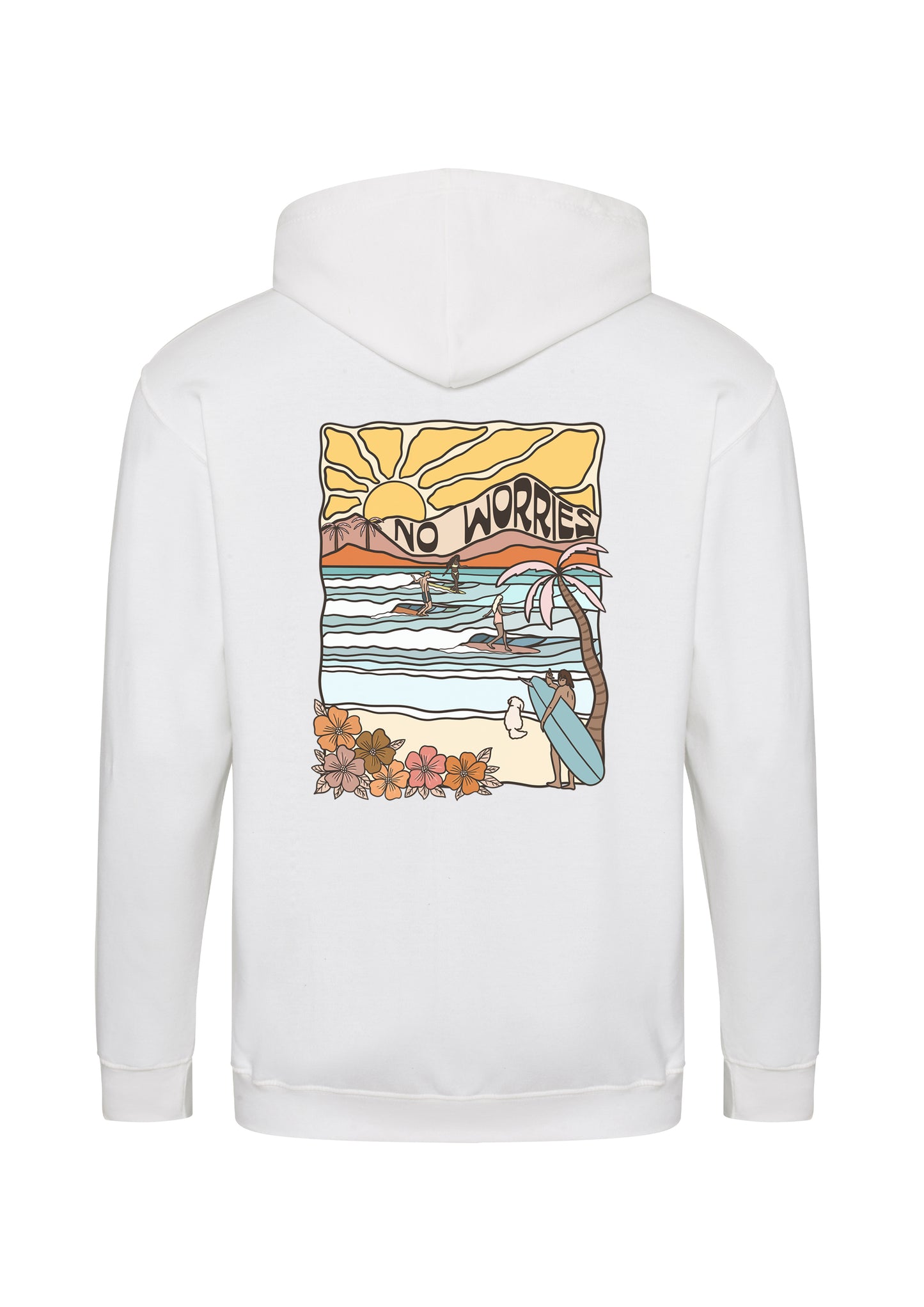 Adults Zip-Up Beach Surfers Hoodie