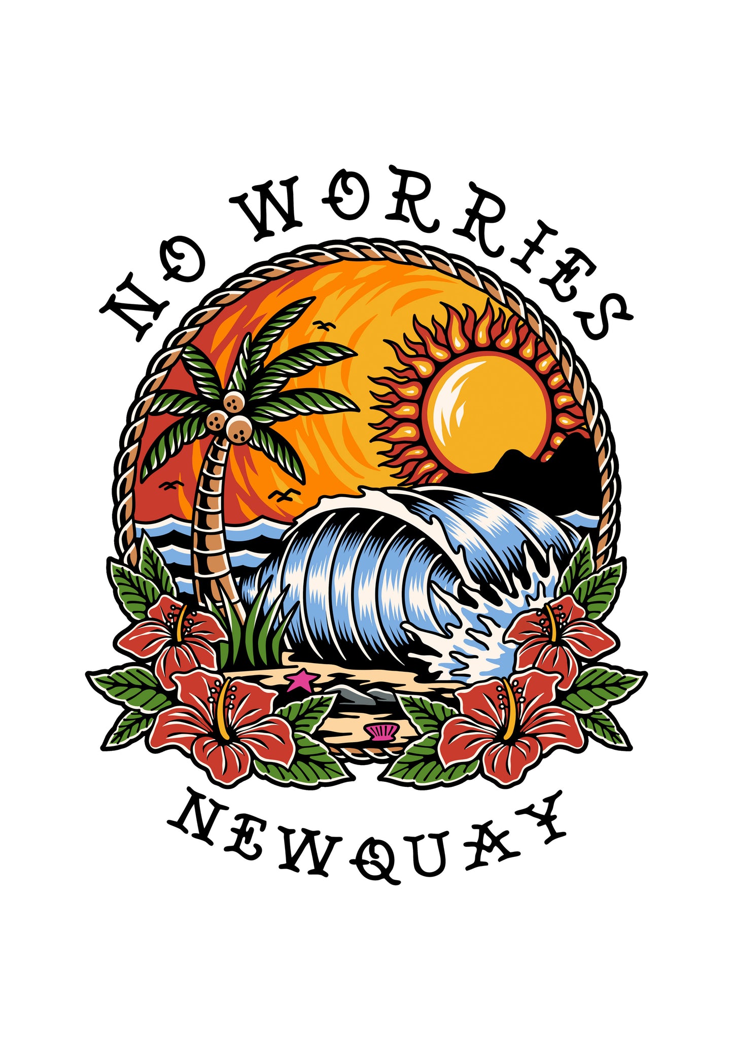 Adults Tattoo Beach T-Shirt