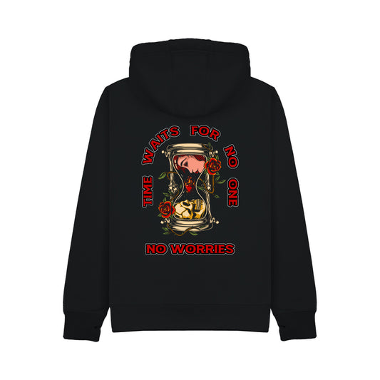 Ultra Premium Time Waits For No One Hoodie-Black