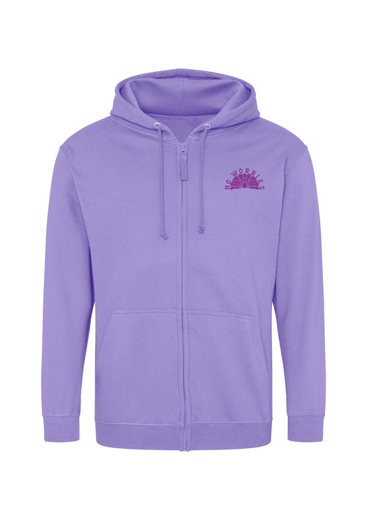 Adults Zip-Up Everything Comes in Waves Hoodie