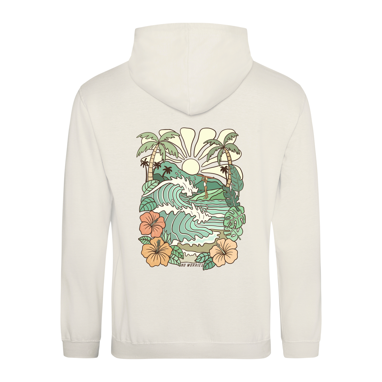 Adults Sea Green Hoodie