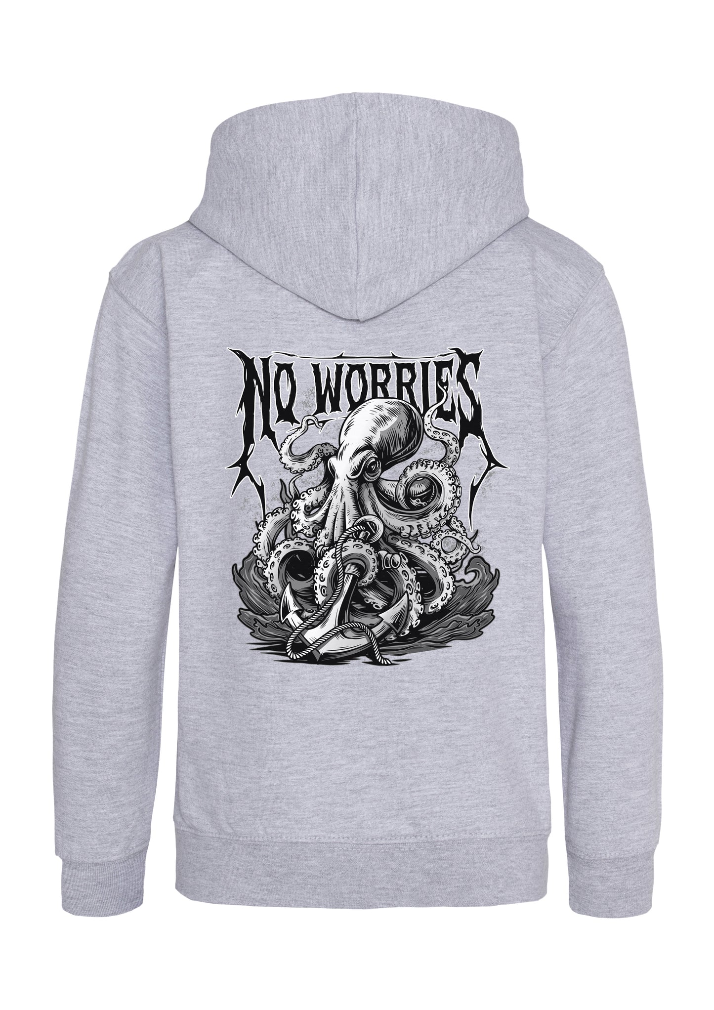 Kids Black Octopus Hoodie