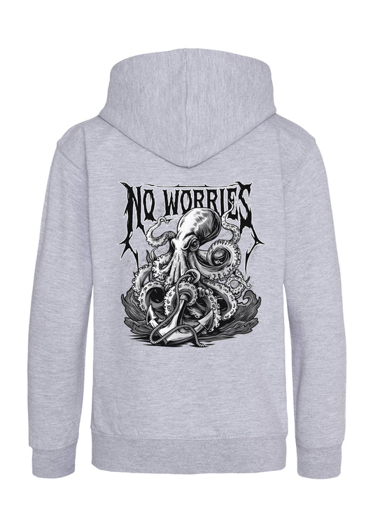 Kids Black Octopus Hoodie