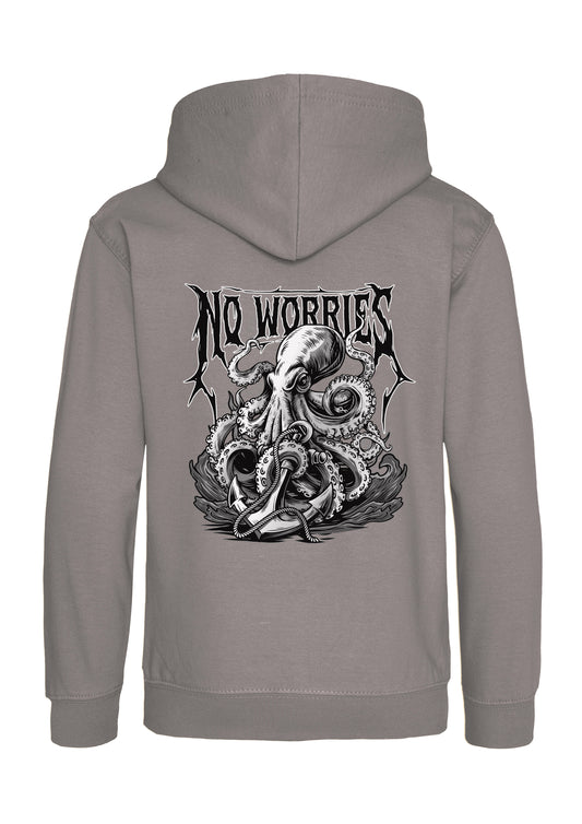 Kids Black Octopus Hoodie